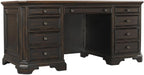 Aspenhome Hampton 66" Executive Desk in Black Cherry image