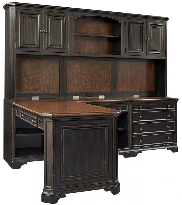 Aspenhome Hampton Modular Desk in Black Cherry