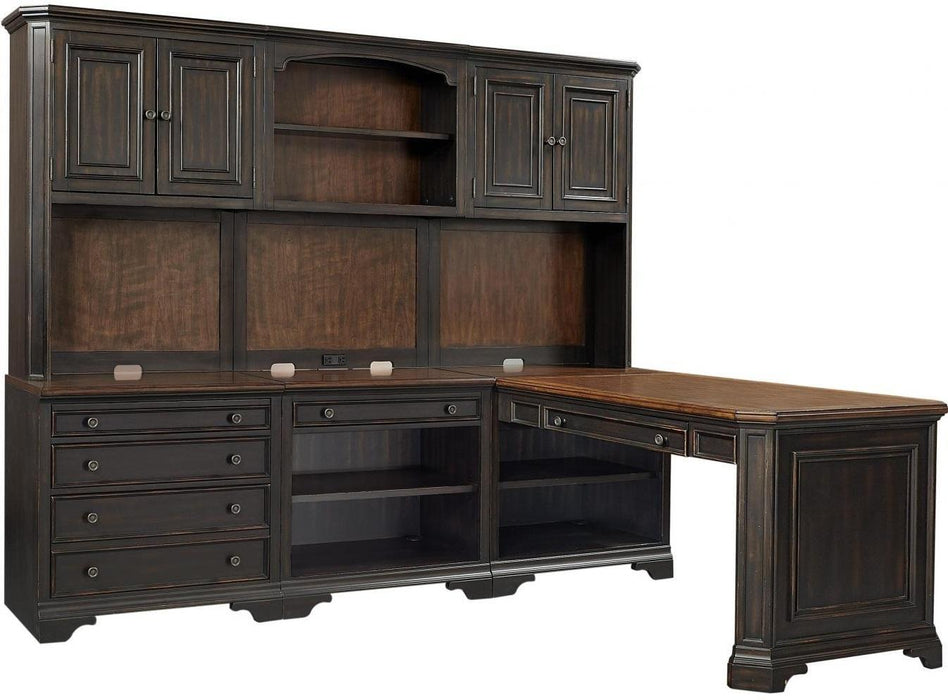 Aspenhome Hampton Modular Desk in Black Cherry