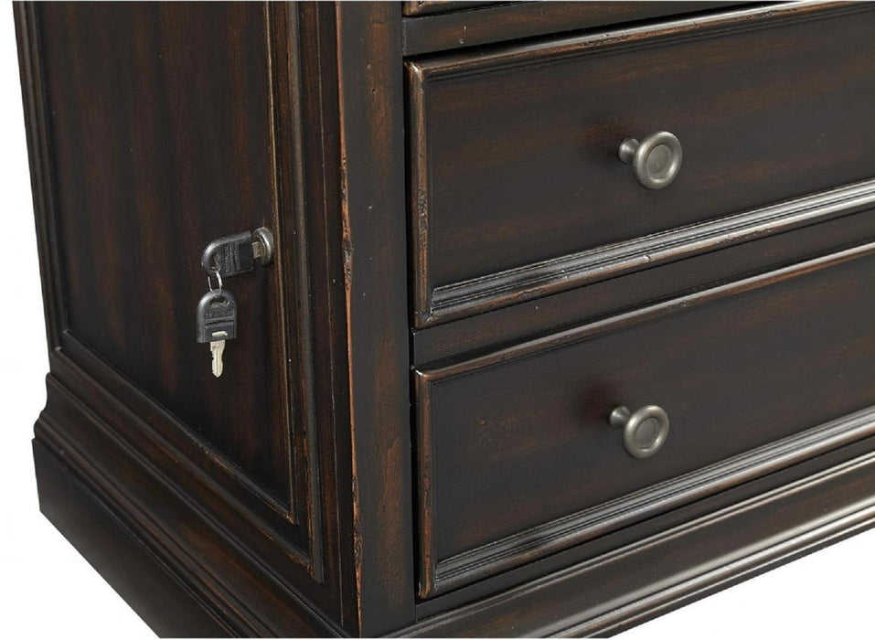 Aspenhome Hampton Combo File in Black Cherry