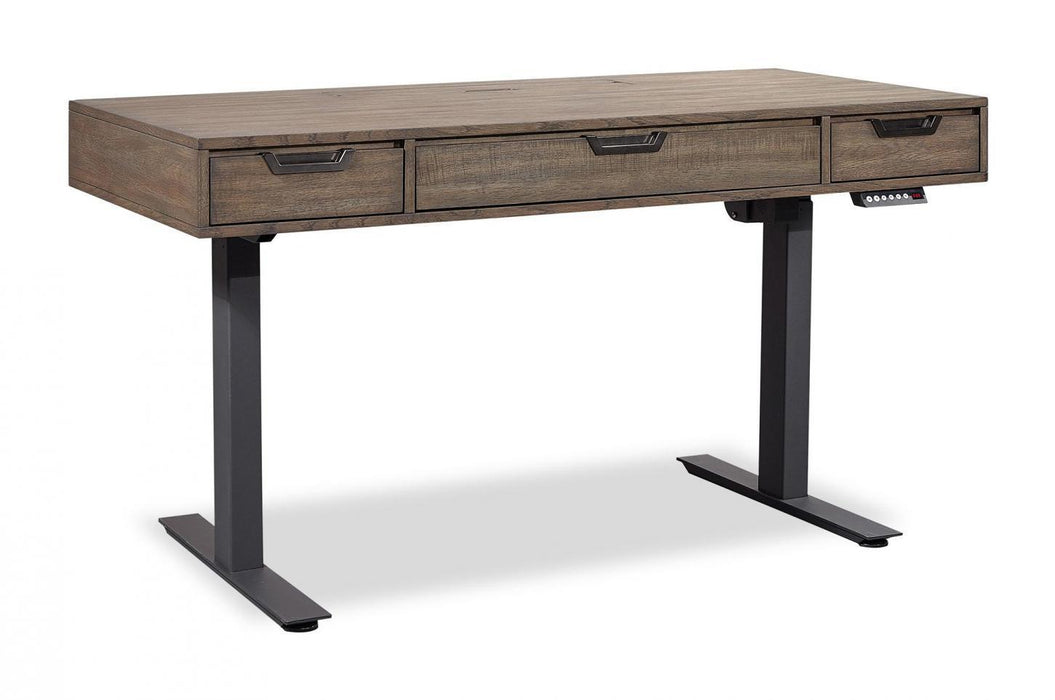 Aspenhome Harper Point 60" Adjustable Lift Top Desk in Grey image