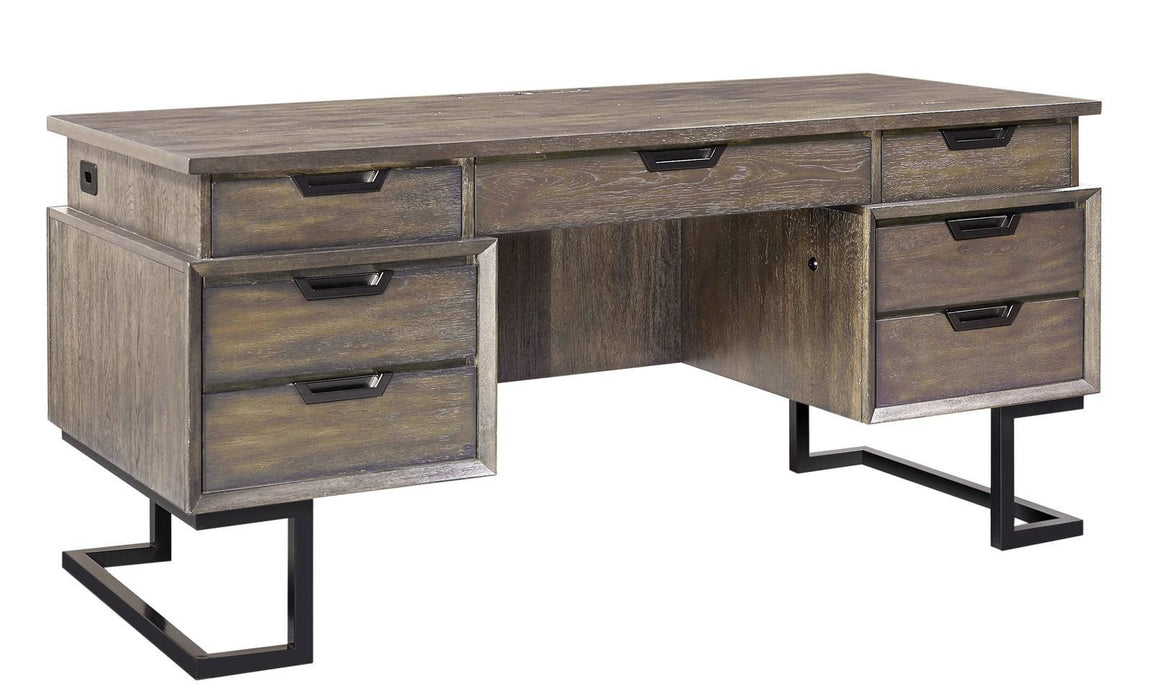 Aspenhome Harper Point 66" Executive Desk in Fossil image