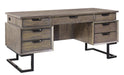 Aspenhome Harper Point 66" Executive Desk in Fossil image