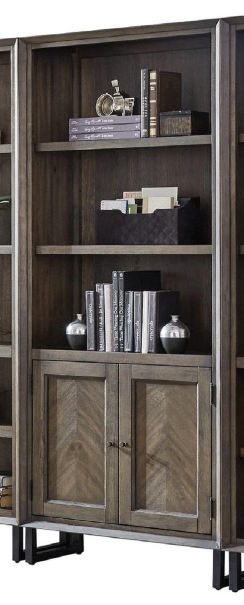 Aspenhome Harper Point Door Bookcase in Fossil image