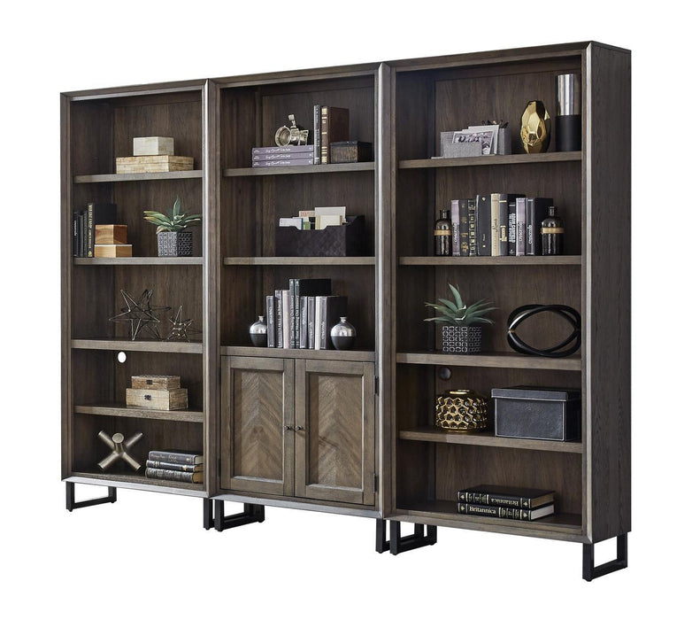 Aspenhome Harper Point Door Bookcase in Fossil