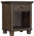 Aspenhome Hudson Valley 1 Drawer Nightstand in Chestnut image