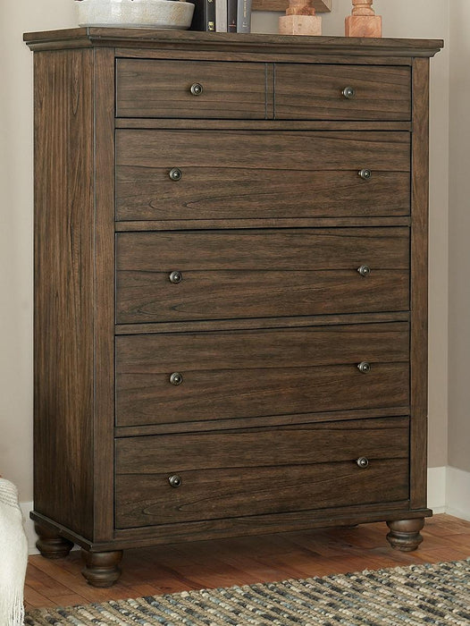 Aspenhome Hudson Valley 6 Drawer Chest in Chestnut