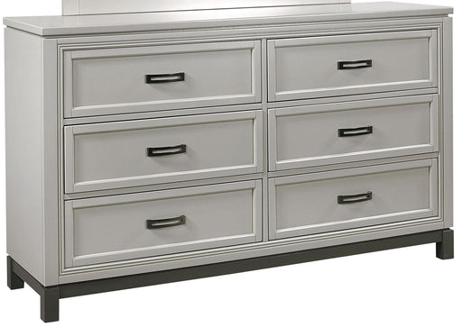 Aspenhome Hyde Park 6 Drawer Dresser in Light Gray image