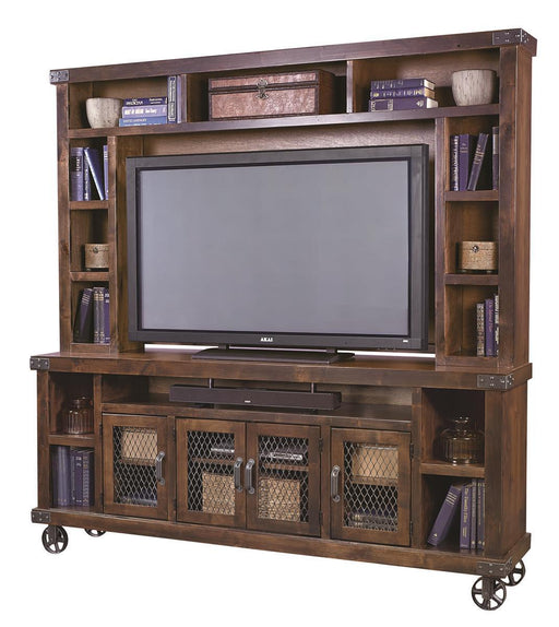 Aspenhome Industrial 84" Console and Hutch in Tobacco DN1036-H-TOB image