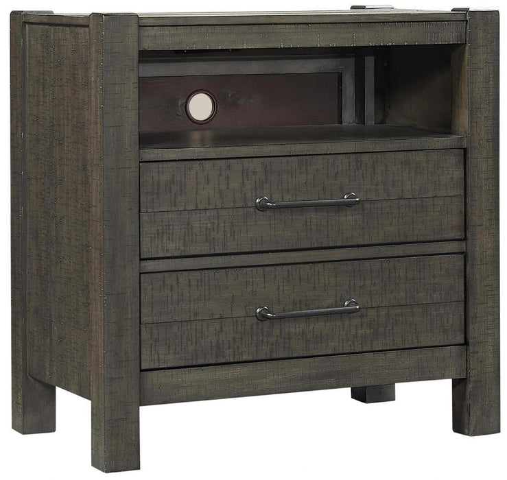 Aspenhome Mill Creek 2 Drawer Nightstand in Carob image