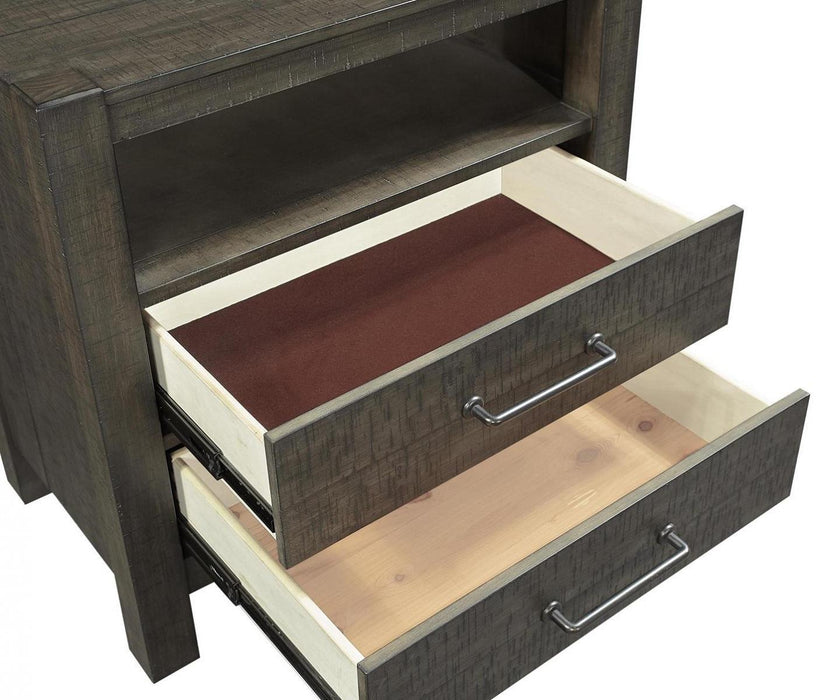 Aspenhome Mill Creek 2 Drawer Nightstand in Carob