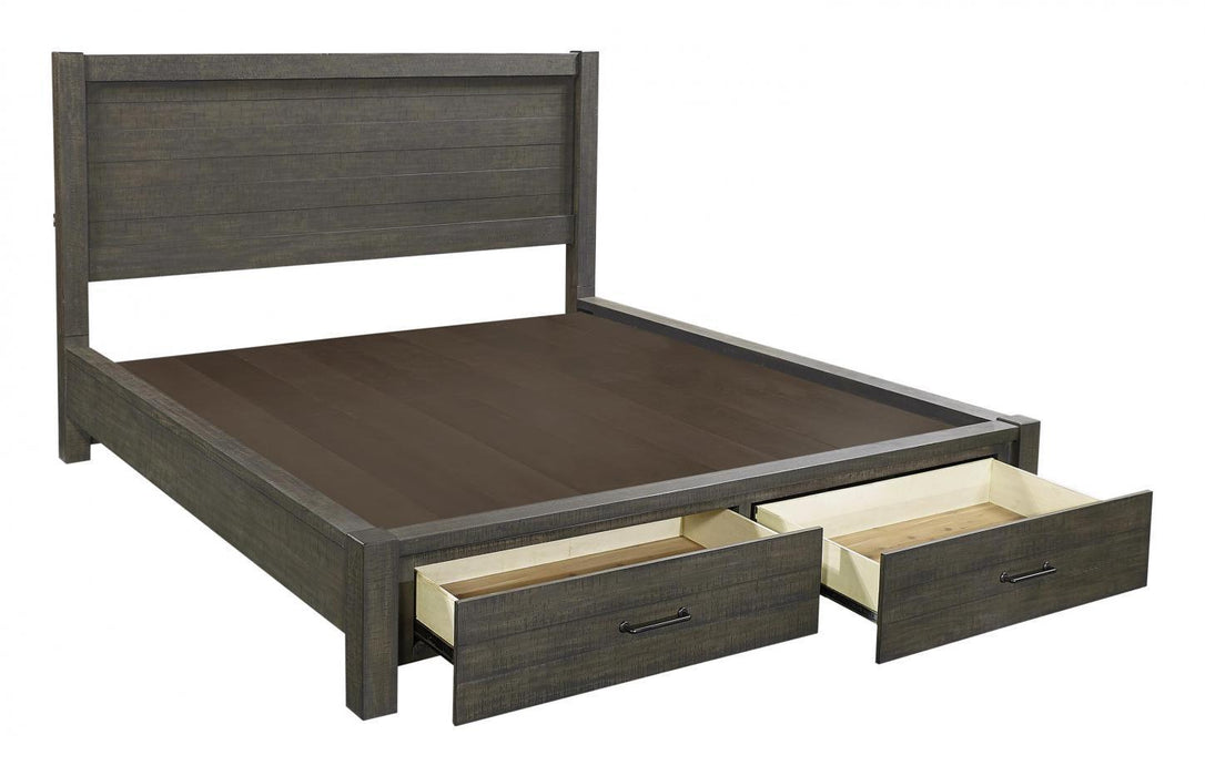 Aspenhome Mill Creek California King Storage Bed in Carob