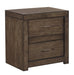 Aspenhome Modern Loft 2 Drawer Nightstand in Brownstone image