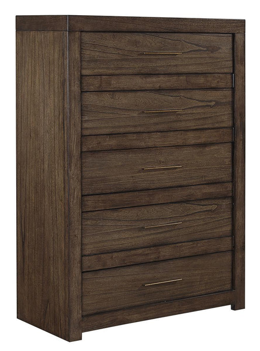 Aspenhome Modern Loft 5 Drawer Chest in Brownstone image