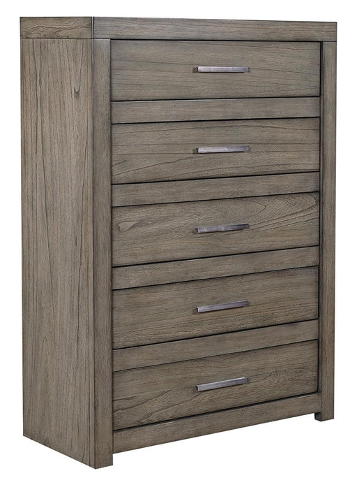 Aspenhome Modern Loft 5 Drawer Chest in Greystone image