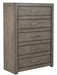 Aspenhome Modern Loft 5 Drawer Chest in Greystone image