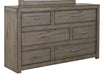 Aspenhome Modern Loft 6 Drawer Dresser in Greystone image