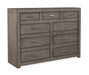 Aspenhome Modern Loft 9 Drawer Chesser in Greystone image