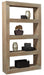 Aspenhome Nova Oak 83" Open Display Case in English Taupe image