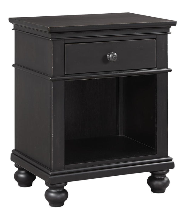 Aspenhome Oxford 1 Drawer Nightstand in Black image