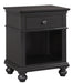 Aspenhome Oxford 1 Drawer Nightstand in Black image