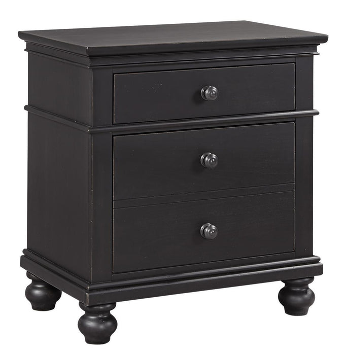 Aspenhome Oxford 2 Drawer Nightstand in Black image