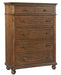 Aspenhome Oxford 5 Drawer Chest in Whiskey Brown image