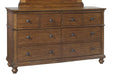 Aspenhome Oxford 6 Drawer Dresser in Whiskey Brown image