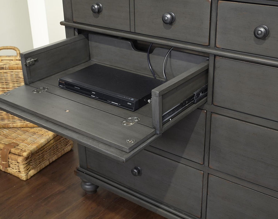 Aspenhome Oxford 8 Drawer Chesser in Peppercorn