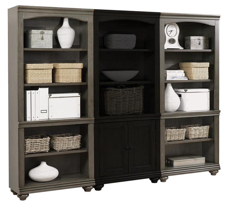 Aspenhome Oxford Open Bookcase in Peppercorn image