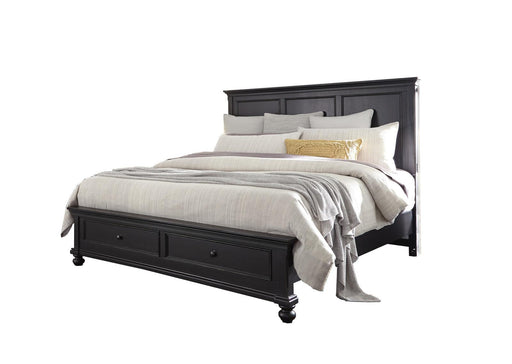 Aspenhome Oxford California King Panel Storage Bed in Black image