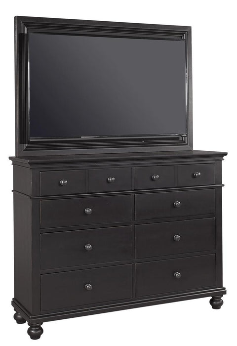 Aspenhome Oxford TV Frame w/TV Mount for -455 in Black