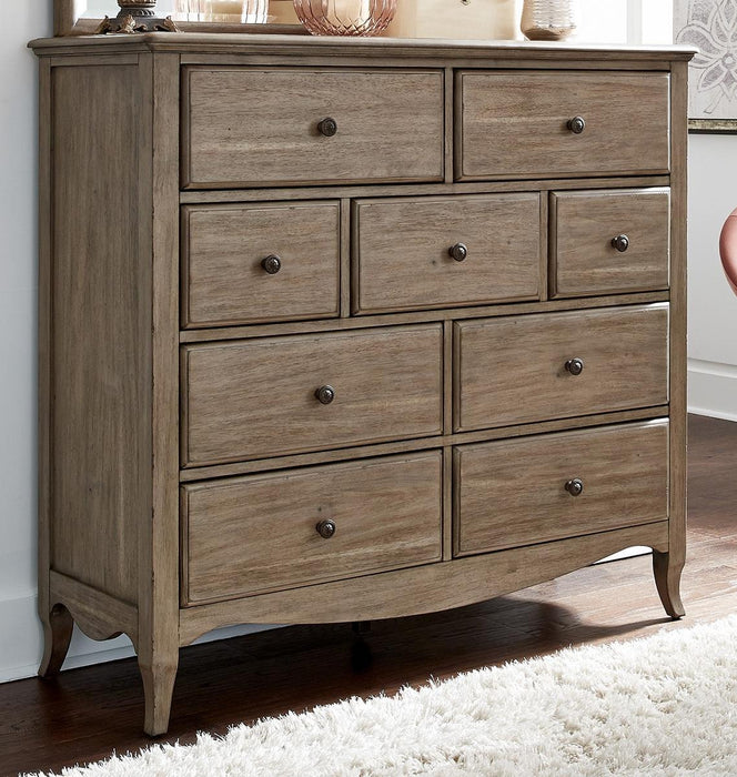 Aspenhome Provence 9 Drawer Tall Chesser in Patine