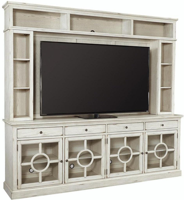 Aspenhome Radius 96'Console and Hutch in White image