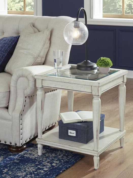 Aspenhome Radius End Table in White