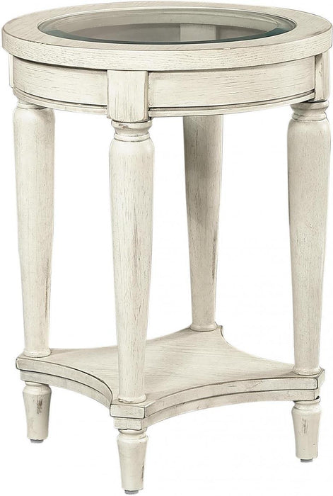 Aspenhome Radius Round Chairside Table in White image