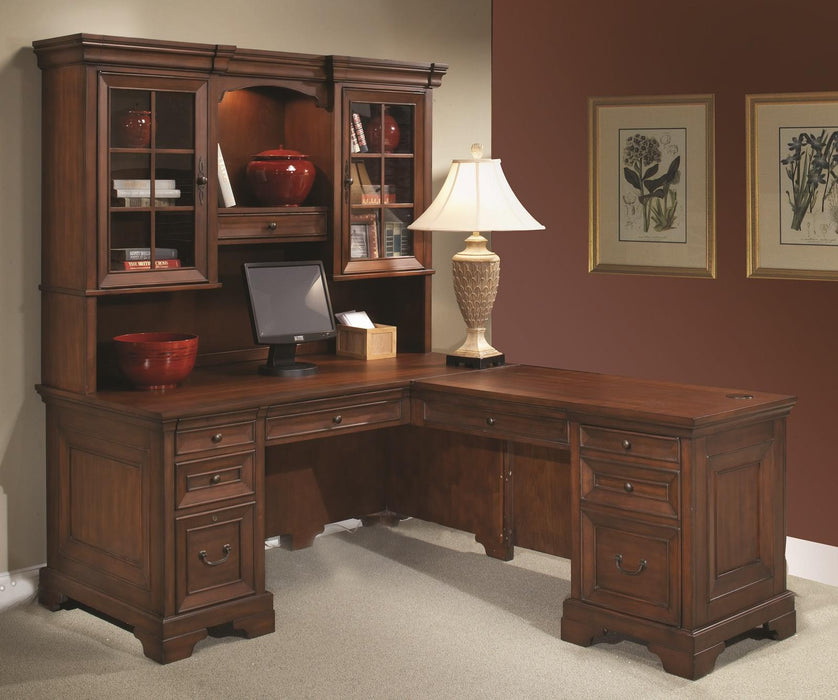 Aspenhome Richmond 48" Return Desk in Charleston Brown image