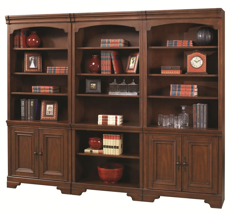 Aspenhome Richmond Bookcase Wall in Charleston Brown image