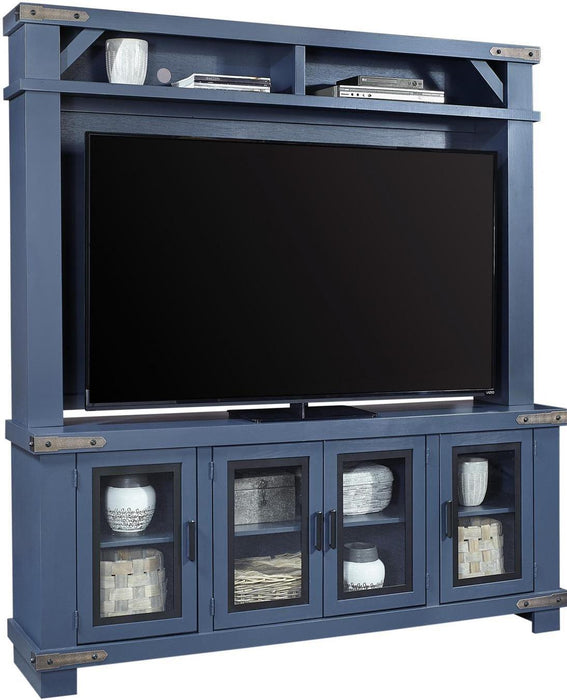 Aspenhome Sawyer 78"Console and Hutch in Malta Blue image