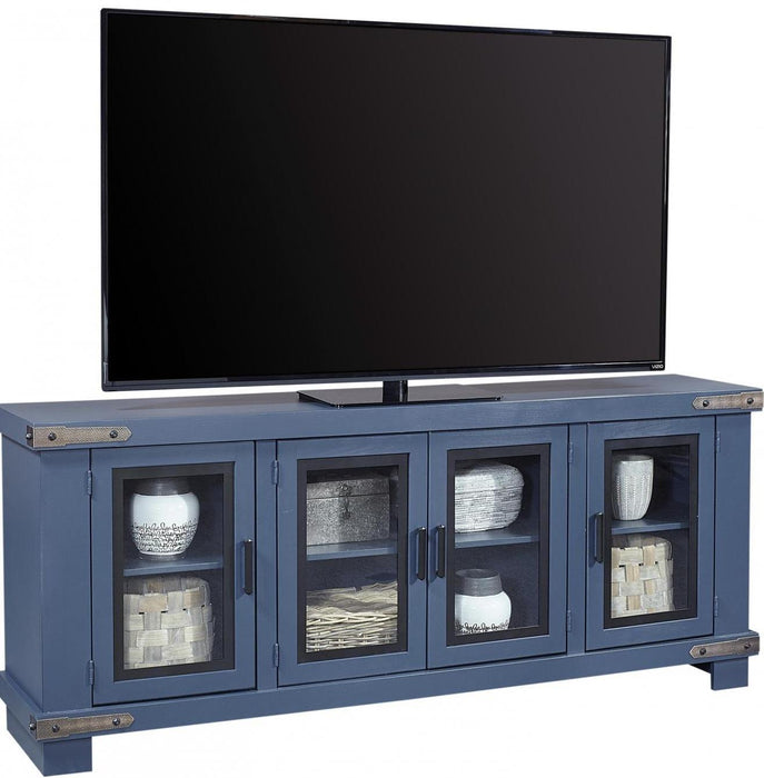 Aspenhome Sawyer 78"Console and Hutch in Malta Blue