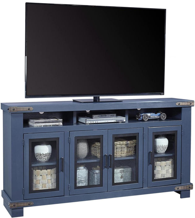 Aspenhome Sawyer 78"Highboy Console in Malta Blue image