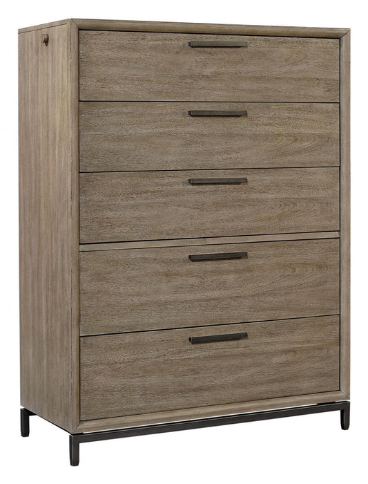 Aspenhome Trellis 5 Drawer Chest in Desert Brown image