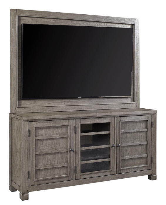 Aspenhome Tucker 66" Console with TV Backer in Stone image