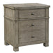 Aspenhome Tucker Two Drawer Nightstand in Stone image