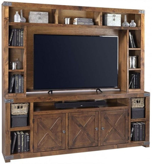 Aspenhome Urban Farmhouse 84" Console with Hutch in Tobacco image