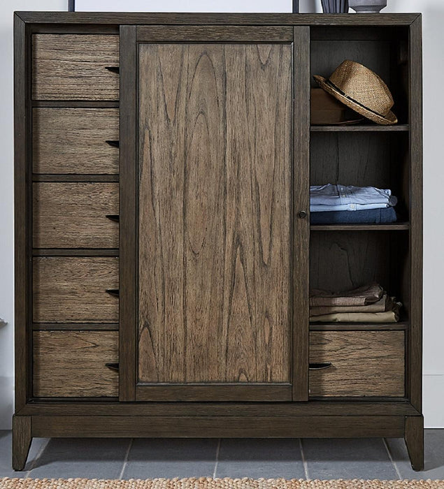 Aspenhome Westlake Sliding Door Chest in Portobello