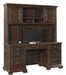 Aspenhome Weston 66" Credenza Desk with Hutch in Brown/317 image