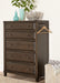 Asphenhome Easton 5 Drawer Chest in Burnt Umber image