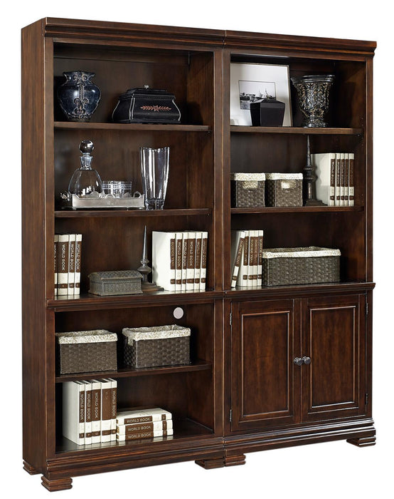 Aspenhome Weston Door Bookcase in Brown