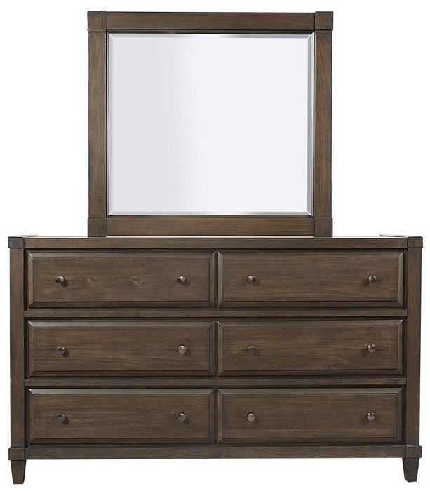 Asphenhome Easton Landscape Mirror in Burnt Umber